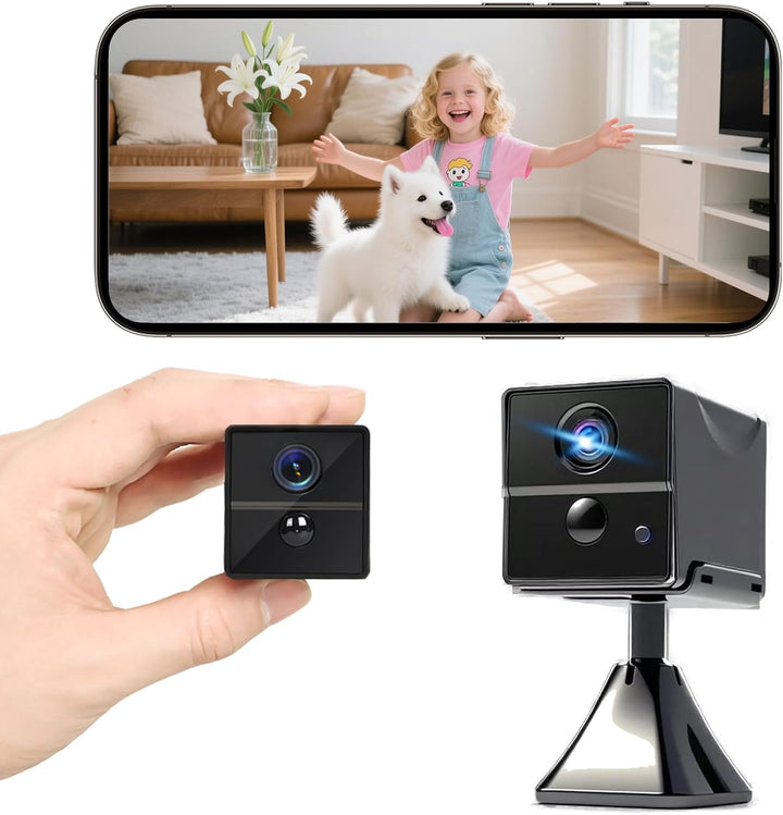 【4K 最大90日待機】 小型カメラ WiFi対応＆WiFiなし両用 長時間録画 隠しカメラ スマホ連動 防犯カメラ 暗視 動体検知 AI人体検知 自動録画 ホットスポット接続 遠隔監視 見守りカメラ ペット/子供/高齢者対応 - Yolerhome