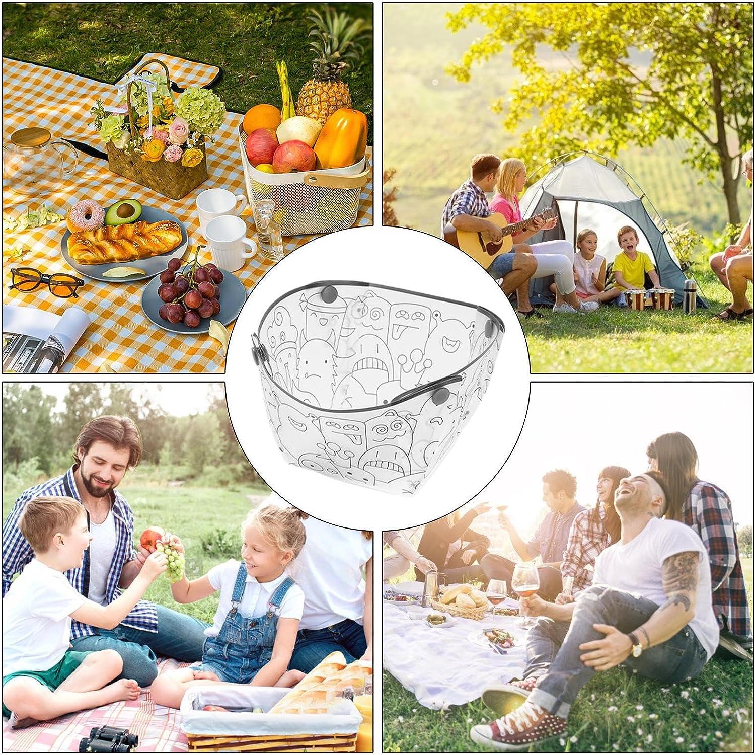 折りたたみボウル カップ 5点セット 軽量 コンパクト 皿 プレート キャンプ 食器 携帯FDBL - 55 - Yolerhome