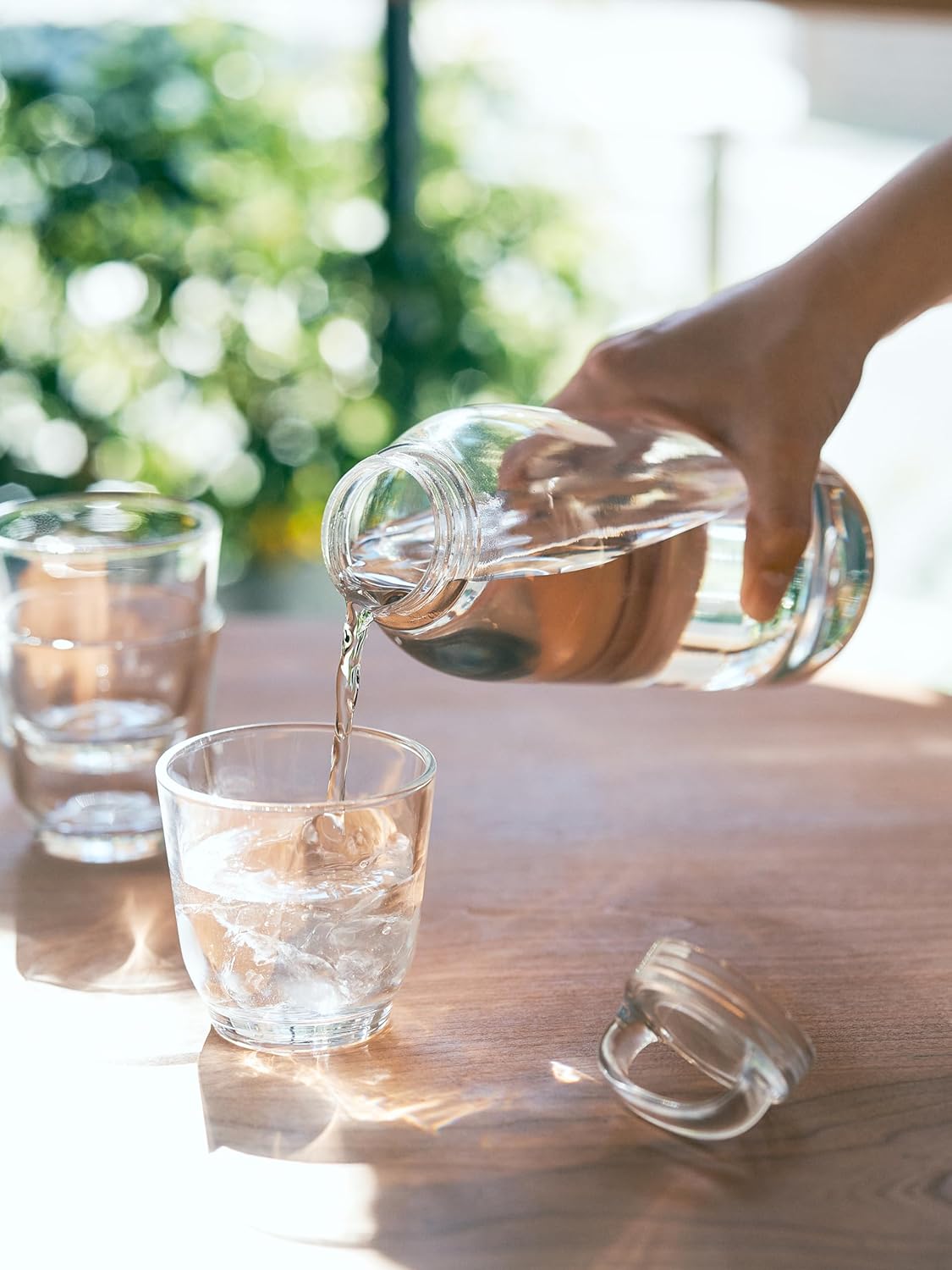 ウォーターボトル 500ml クリア 軽量 水筒 食洗機対応 マイボトル - Yolerhome