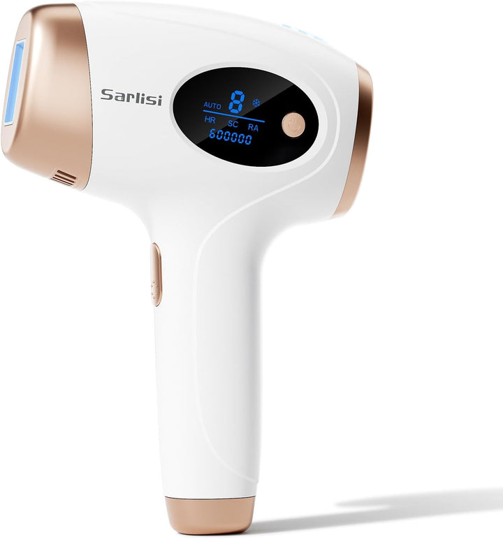 脱毛器 無痛脱毛 自動照射 60万発9段階 全身適用 VIO対応 家庭用 男女兼用 ipl 光脱毛器 髭 だつもうき脱毛器 メンズ サーリシ White Ai01 - Yolerhome