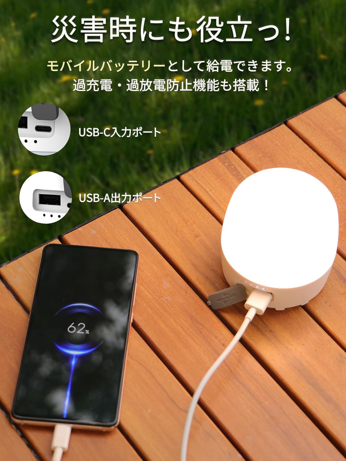 ランタン キャンプランタン 【8000mAh 大容量】 光色/輝度記憶 実用点灯16 - 200時間 昼光色 電球色 昼白色 4色切替 無段階調光 IPX5防水 マグネット内蔵 小型 USB - C充電式 ソロキャンプ キャンプ アウトドア 登山 夜釣り 防災 停電 緊急 非常用 - Yolerhome