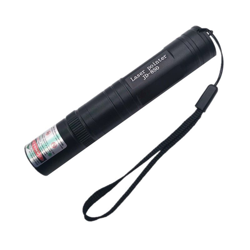 長亮款グリーンレーザーポインター850｜50mW大出力｜遠射可能｜強力緑光｜掛け紐付き｜高輝度｜アウトドア・天文学・カラス対策・キャンプ・夜釣り対応 - Yolerhome