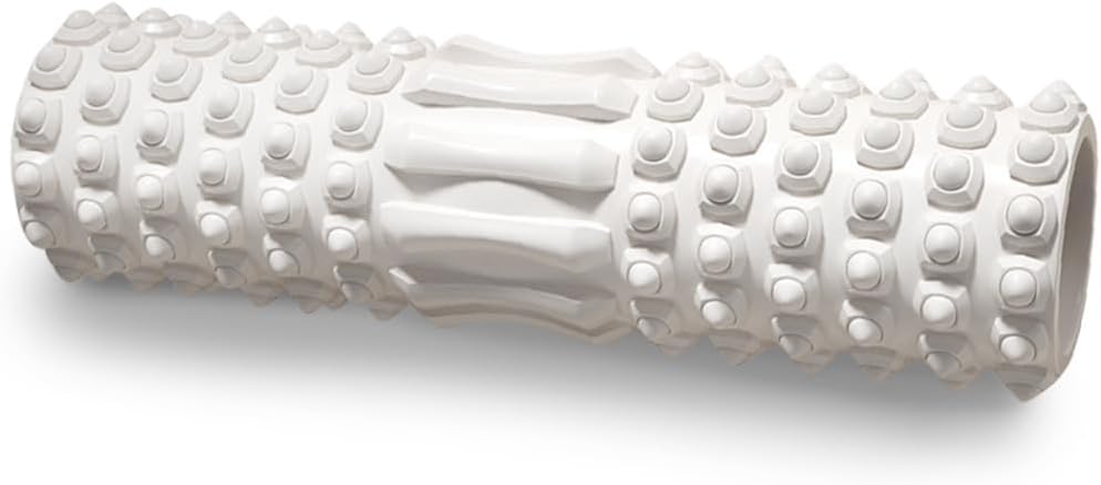 フォームローラー 筋膜ローラー ミニ 8cm×30cm 指先のようなマッサージ 効果強化 筋膜リリース ローラー 軟質EVA マッサージローラー ストレッチポール 二つのモード ソフト - Yolerhome