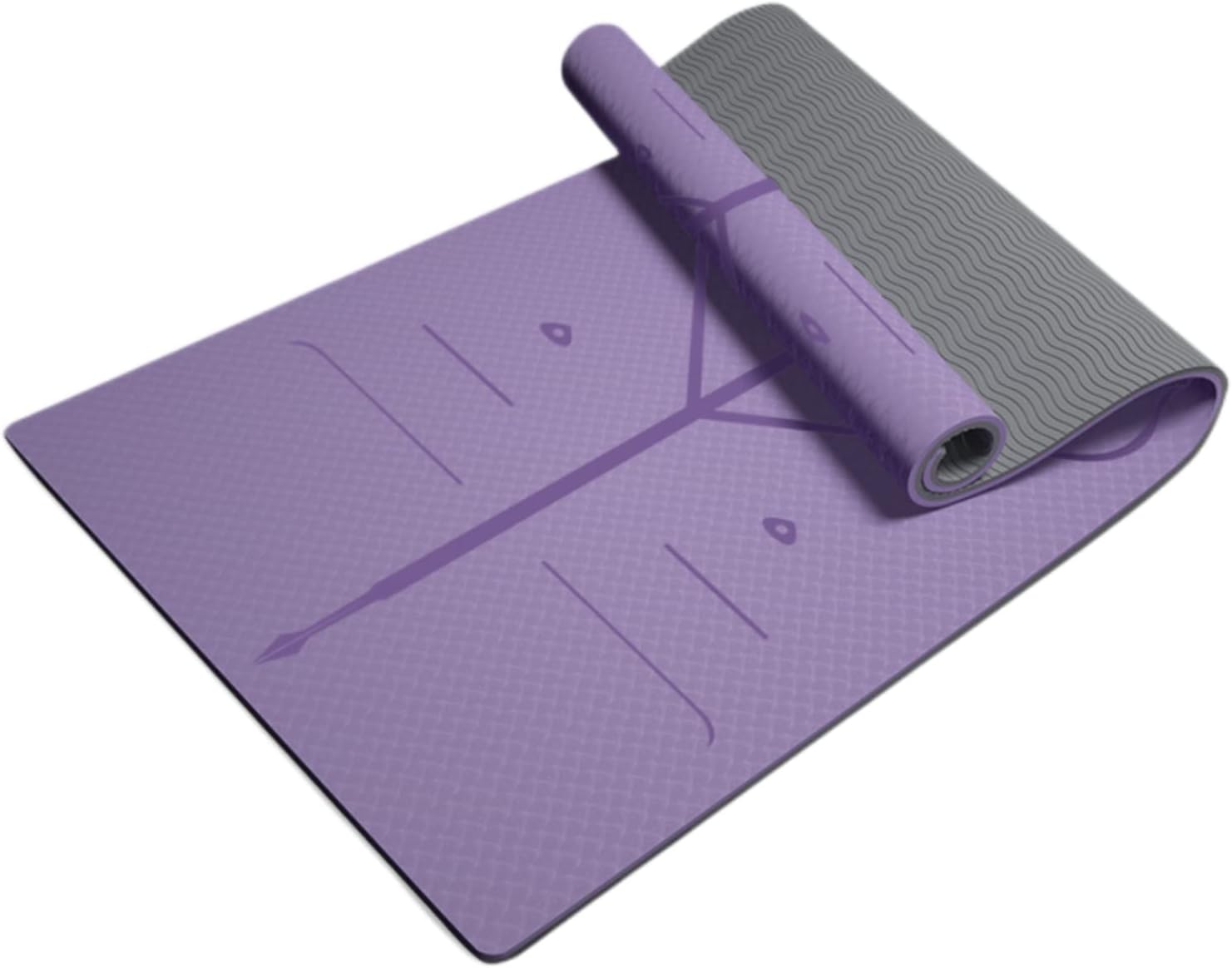 【ヨガマット】厚手8mm 折りたたみ TPE 滑り止め フィットネスマット 筋トレ・ピラティス・ストレッチ・自宅トレーニング用 耐久性抜群 軽量・収納簡単 初心者〜上級者対応 - yoler - Yolerhome