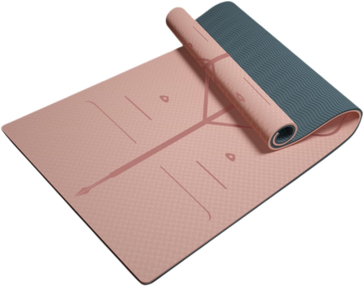 【ヨガマット】厚手8mm 折りたたみ TPE 滑り止め フィットネスマット 筋トレ・ピラティス・ストレッチ・自宅トレーニング用 耐久性抜群 軽量・収納簡単 初心者〜上級者対応 - yoler - Yolerhome