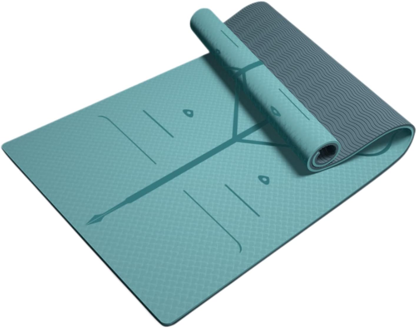 【ヨガマット】厚手8mm 折りたたみ TPE 滑り止め フィットネスマット 筋トレ・ピラティス・ストレッチ・自宅トレーニング用 耐久性抜群 軽量・収納簡単 初心者〜上級者対応 - yoler - Yolerhome