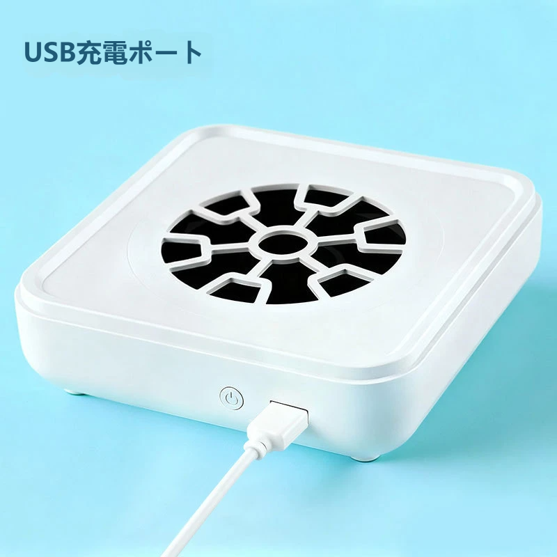 【ブラシレス＆無段階調整】ネイル用 ネイルダスト集塵機 ターボ強力吸引 卓上 コードレス ダストコレクター ジェルネイル オフ用 飛散防止 Type-C充電 静音 小型 プロ・セルフ両用