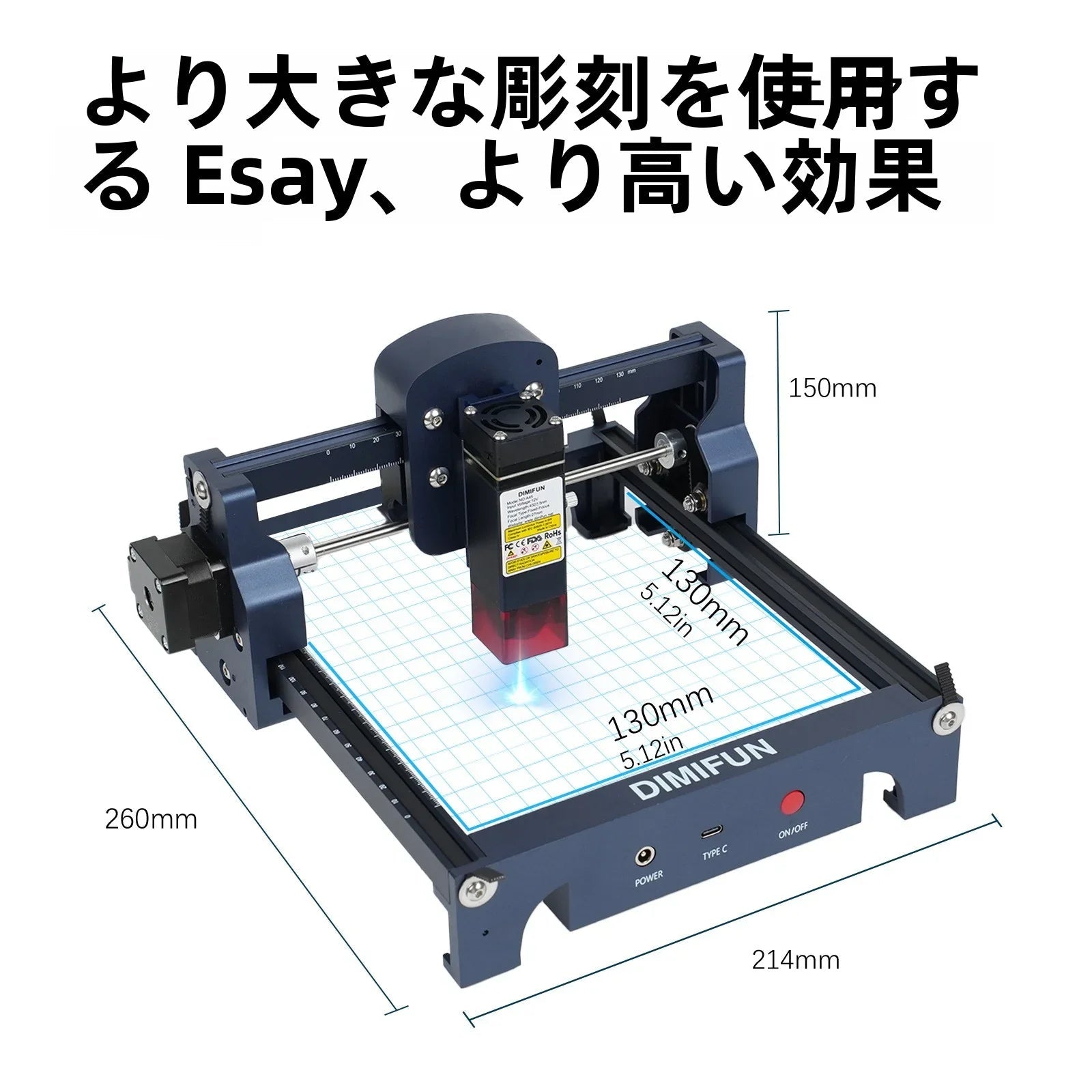 小型レーザー彫刻機ポータブルミニ卓上マーキング機全自動レタリングマイクロマーキングDIY屋台 - Yolerhome