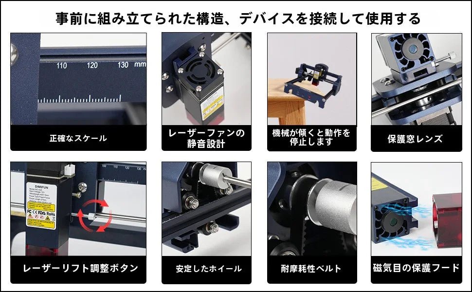 小型レーザー彫刻機ポータブルミニ卓上マーキング機全自動レタリングマイクロマーキングDIY屋台 - Yolerhome