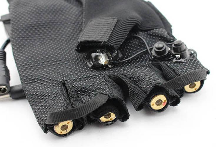 からレーザー グローブ 緑色/赤色レーザー光線手袋 Dj/クラブ/パーティー/屋内外ダンスショー/ステージ用 50mw安全認証 - Yolerhome