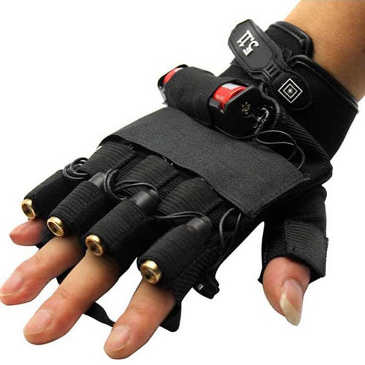 からレーザー グローブ 緑色/赤色レーザー光線手袋 Dj/クラブ/パーティー/屋内外ダンスショー/ステージ用 50mw安全認証 - Yolerhome