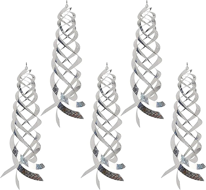 FLYLIN 5本入り 鳥よけグッズ—鳩よけ カラスよけ ツバメ よけ ベランダ・庭の鳥除けグッズ 鳩 対策 グッズ 高強度反射 撃退 鳥対策グッズ 簡単設置 - Yolerhome