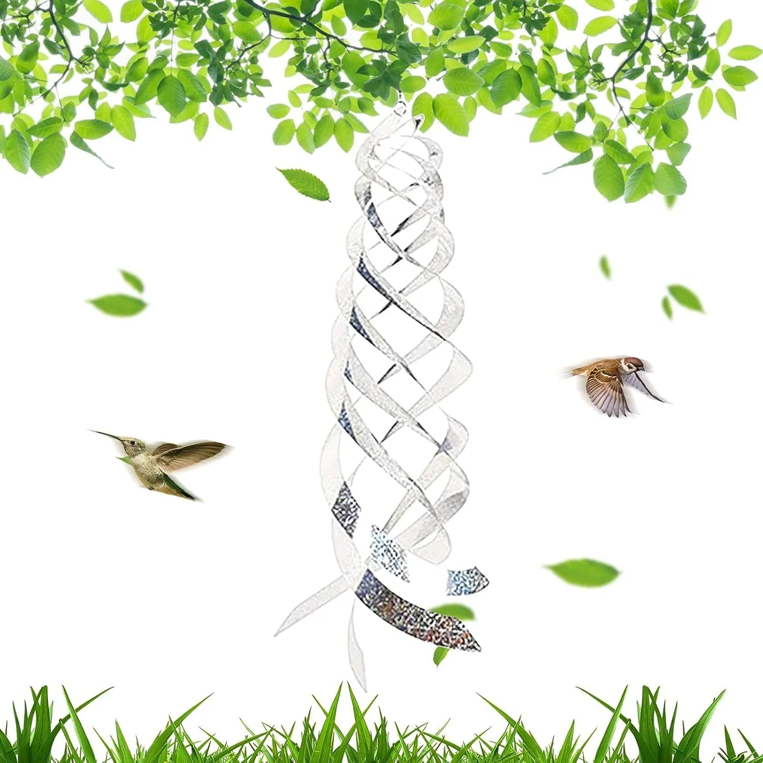 FLYLIN 5本入り 鳥よけグッズ—鳩よけ カラスよけ ツバメ よけ ベランダ・庭の鳥除けグッズ 鳩 対策 グッズ 高強度反射 撃退 鳥対策グッズ 簡単設置 - Yolerhome