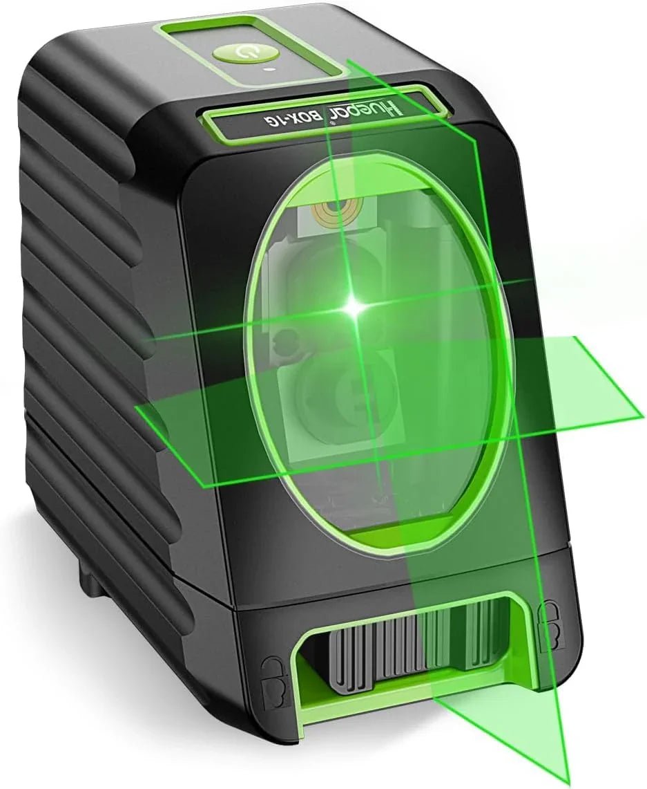 【在庫セール】Huepar 2ライン グリーン レーザー墨出し器 2ポイント 緑 Huepar 2ライン グリーン レーザー墨出し器 クロスライン 緑色