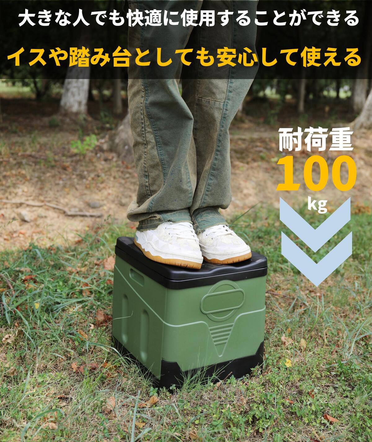 携帯トイレ L簡易トイレセット キャンプ トイレ 便座 建設現場に最適 防災トイレ 折りたたみ 緊急トイレ キャンプ ハイキング 旅行 仮設トイレ - Yolerhome