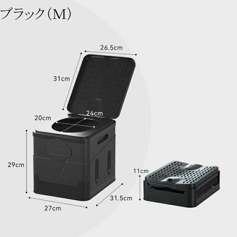 携帯トイレ L簡易トイレセット キャンプ トイレ 便座 建設現場に最適 防災トイレ 折りたたみ 緊急トイレ キャンプ ハイキング 旅行 仮設トイレ - Yolerhome