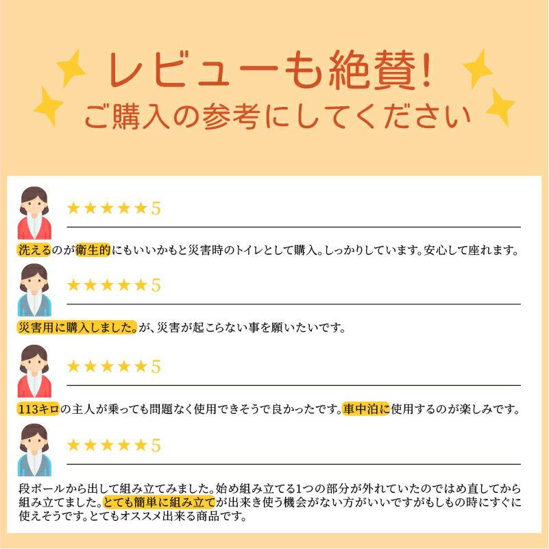 携帯トイレ L簡易トイレセット キャンプ トイレ 便座 建設現場に最適 防災トイレ 折りたたみ 緊急トイレ キャンプ ハイキング 旅行 仮設トイレ - Yolerhome