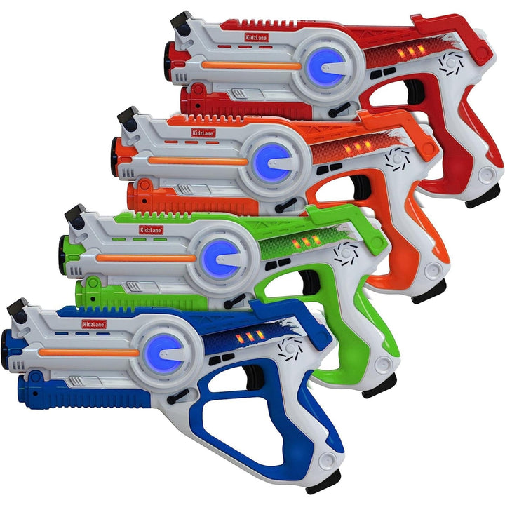 レーザータグガンLazer Tagゲームのセット4マルチプレーヤー赤外線LazerガンToy for Kidsインドアアウトドア大人のレーザータグキット – - Yolerhome