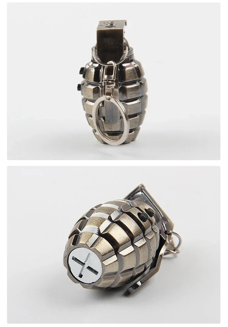 シミュレーショングレネードレーザーキーホルダーLED照明ミニ懐中電灯カスタムペンダント手榴弾メーカー卸売 - Yolerhome