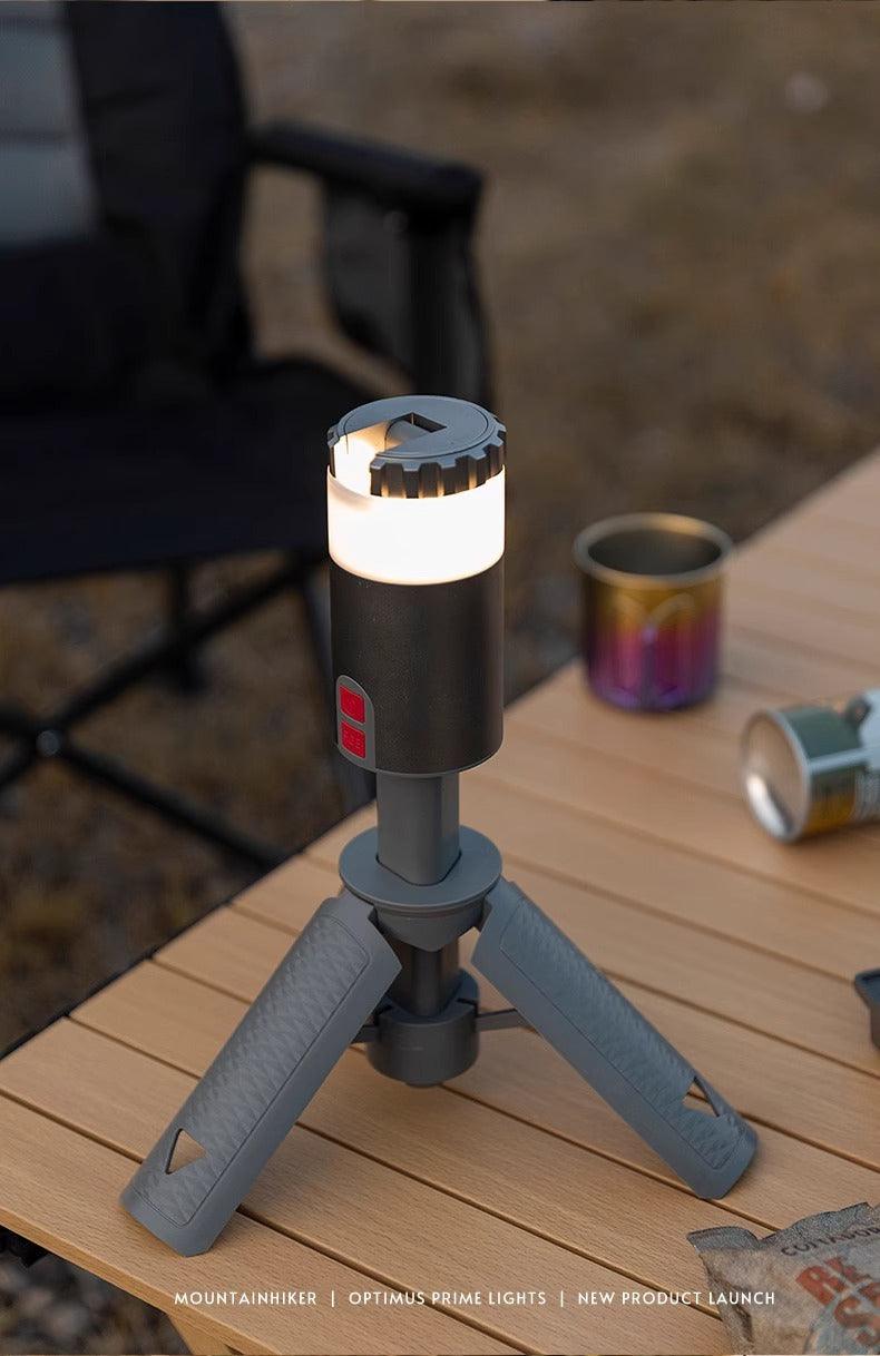 三脚付きランタン 収納式キャンプ ledランタン 充電式 キャンプ用ランタン 12000mAhバッテリー付き IPX6/IPX7防水懐中電灯 - Yolerhome