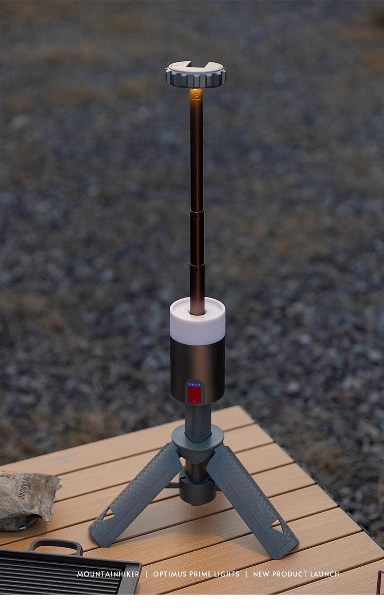 三脚付きランタン 収納式キャンプ ledランタン 充電式 キャンプ用ランタン 12000mAhバッテリー付き IPX6/IPX7防水懐中電灯 - Yolerhome