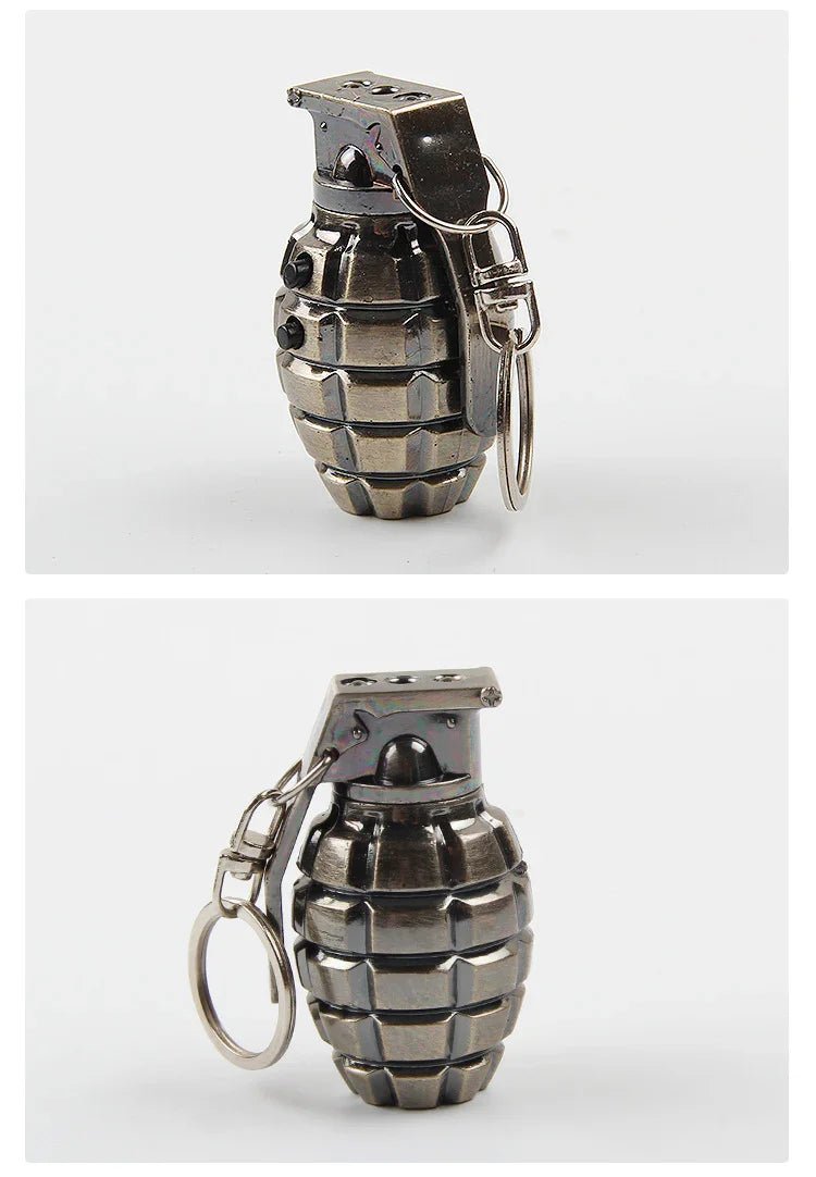 シミュレーショングレネードレーザーキーホルダーLED照明ミニ懐中電灯カスタムペンダント手榴弾メーカー卸売 - Yolerhome