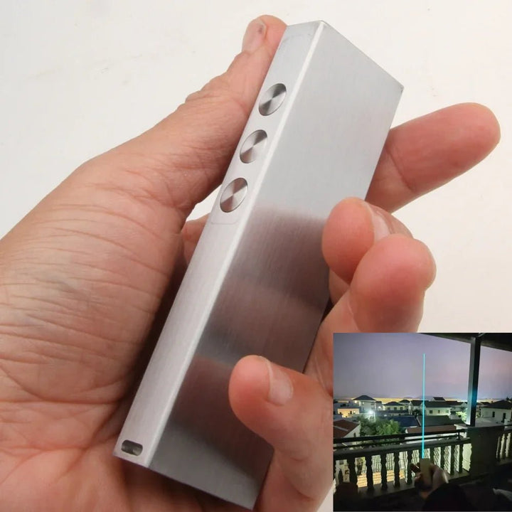 LED懐中電灯レーザー兼用 正方形ステンレス製 SANWU指星ペン USB充電式 高出力ライト 教学・建築デモ用 - Yolerhome