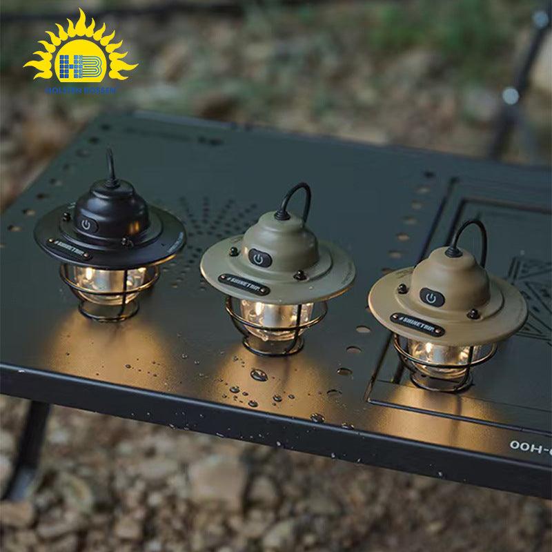 キャンプライト LEDランタン USB充電式ランタン ライト キャンプ 【4つ点灯モード/IPX4防水防塵/LED 充電式】 - Yolerhome