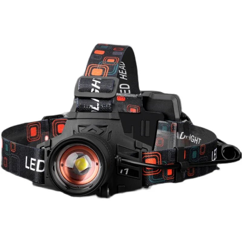 超明るいイエローLEDヘッドランプ4灯搭載・防水・長持ちバッテリー夜間作業・釣り・野外活動に最適な鉱山灯 - Yolerhome