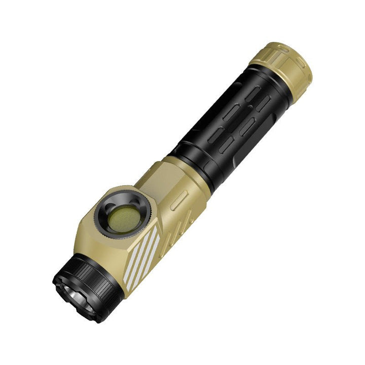 (L型懐中電灯(L型ライト)ホワイトレーザー懐中電灯2光源サイドランプCOB強い光懐中電灯180度回転 尾部マグネット懐中電灯服につけられ便利 - Yolerhome