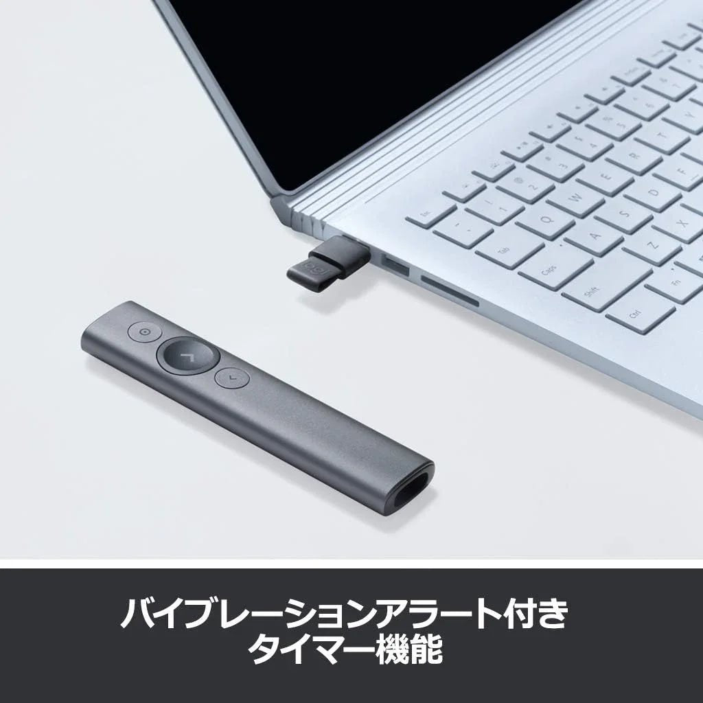 Logicool(ロジクール) ロジクール ポインター R1000SL スレート プレゼンター オンライン会議で使える プレゼン 充電式 ワイヤレス 無線 R1000 SPOTLIGHT オンライン 会議 国内正規品 - Yolerhome