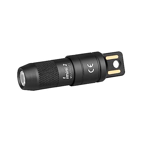 OLIGHT(オーライト) Imini2 懐中電灯 ミニライト ハンディライト キーホルダーライト 50ルーメン USB充電式 一瞬で点灯 小型 軽量 緊急用 強力 防災 夜道(ブラック) - Yolerhome