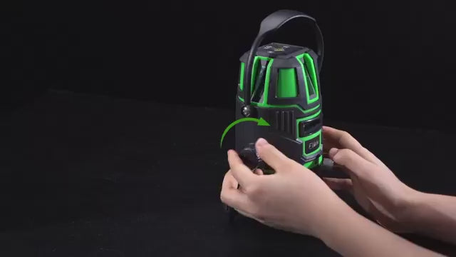 【2025年新登場】レーザー墨出し器 Elikliv グリーン レーザー 水平器 レーザーレベル 5ライン 回転レーザー線 4方向大矩照射 墨出しレーザー DIY 自動補正 高輝度 照射 地墨ポイント 屋内 屋外 受光器対応 大容量2個バッテリー付き