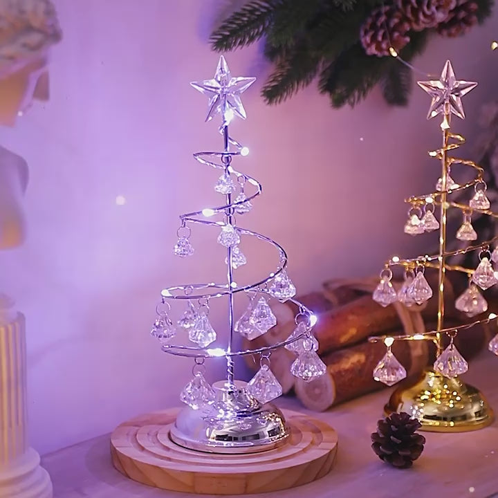 クリスマスツリー 卓上 led  クリスマスツリー 卓上 電気スタンド 卓上 ツリー クリスマスツリー 卓上 おしゃれ オーナメント 北欧 ダイヤモンド 雰囲気作り クリスマスライトー 室内用 普段使い 電池式 電飾 祝日 飾り付け 誕生日 結婚式 パーティ プレゼント ギフト かわいい おしゃれ