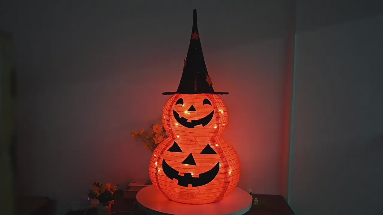 ハロウィン ランタン LED ライト 飾り 装飾 かぼちゃ ハロウィンの装飾 halloween 電池式 室内 屋外 イベント 雰囲気作り 飾り付け ウォームホワイト (装飾 かぼちゃ)