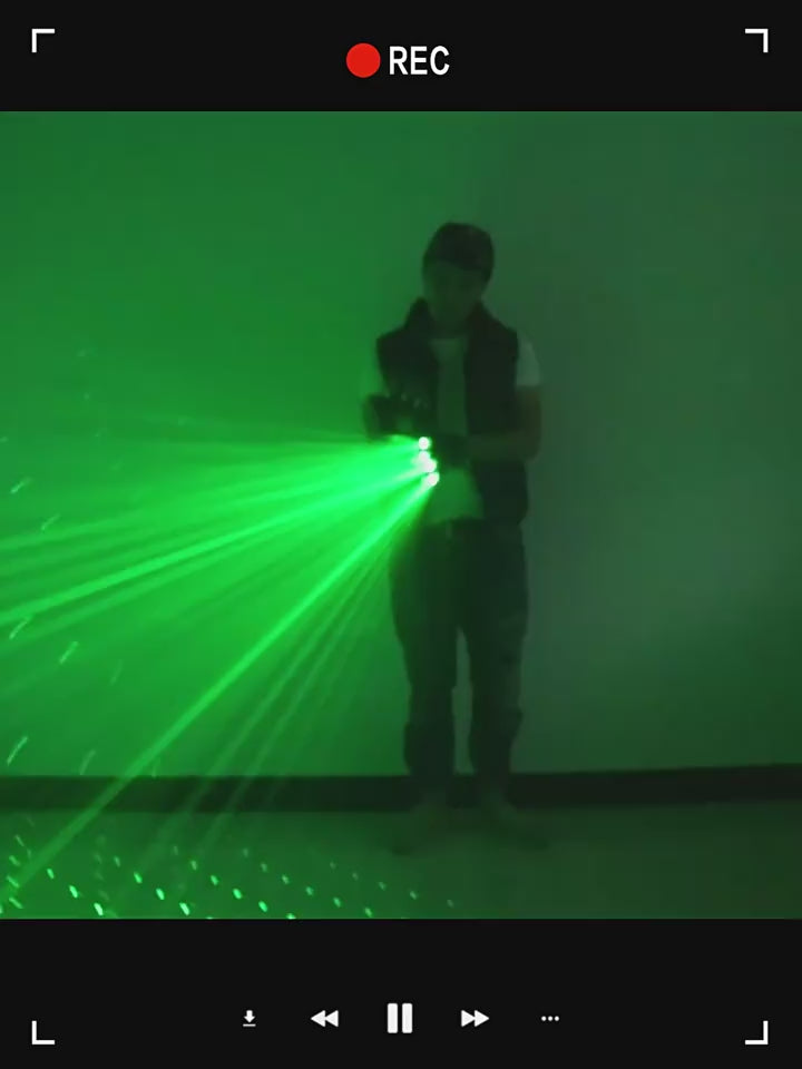 レーザーグローブ 赤色 緑色 レーザー光線 手袋 DJ クラブ パーティー ダンスショー ステージ 演出用 屋内 屋外 対応 50mw 安全認証