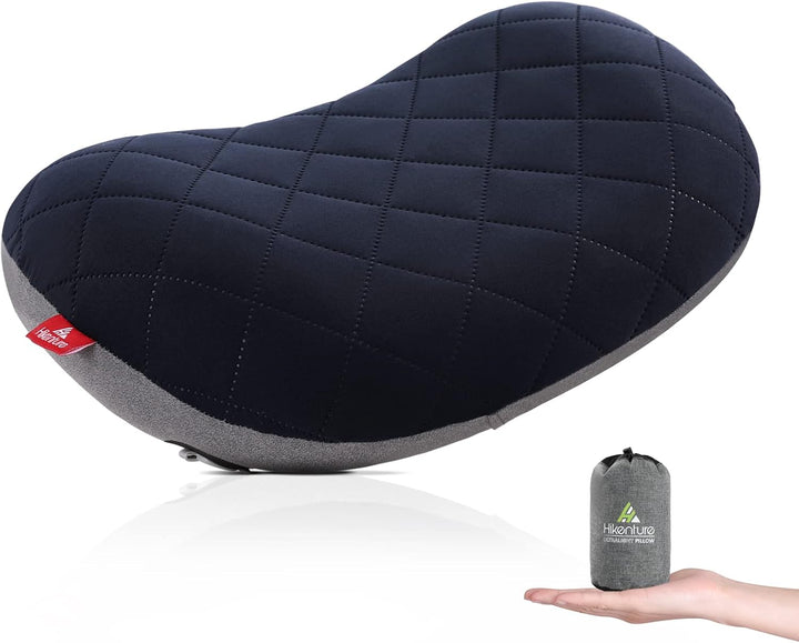 キャンプ 枕 【超軽量・空気逆流防止弁】 コンパクト キャンプ まくら カバー付き エアーピロー アウトドア 枕 防滑処理 キャンプ用枕 エアピロー 空気枕 エアー枕 携帯枕 コットン 収納袋付き 車中泊 ツーリング - Yolerhome