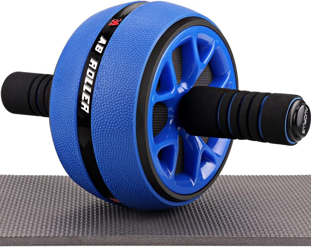 腹筋ローラー 膝マット付き アブホイール 腹筋 トレーニング器具 筋トレグッズ エクササイズローラー 体幹 ストレッチ ダイエット器具 アブローラー - Yolerhome