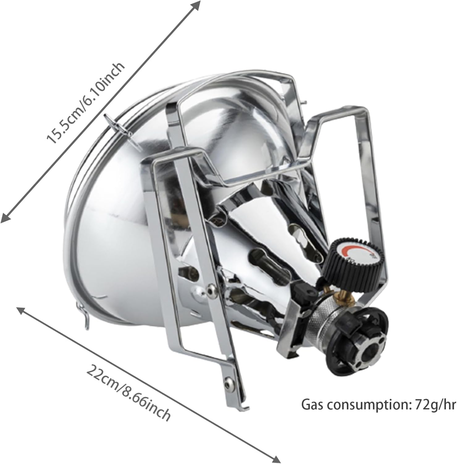 カセットガス式ポータブルヒーター＆簡易クッカー 即暖 火力調整可能 折りたたみスタンド付き 収納バッグ付 アウトドアヒーター 屋外専用 キャンプ・防災・釣り用 コンパクト暖房機 - Yolerhome