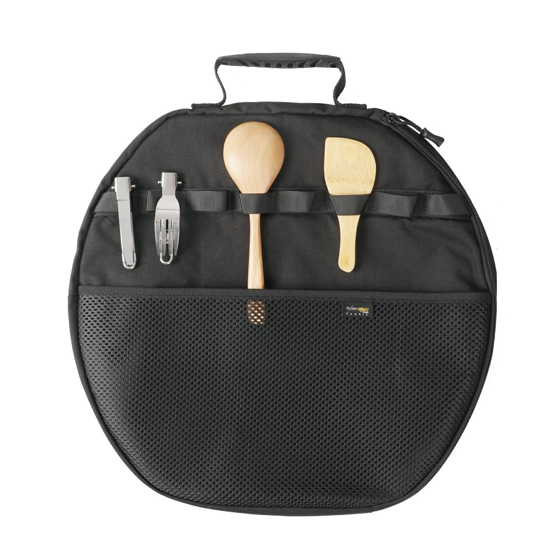 幅広くグリドルパン 収納ケース バッグ 食器入れ 収納バッグ ポケット付き ナイロン製 - Yolerhome