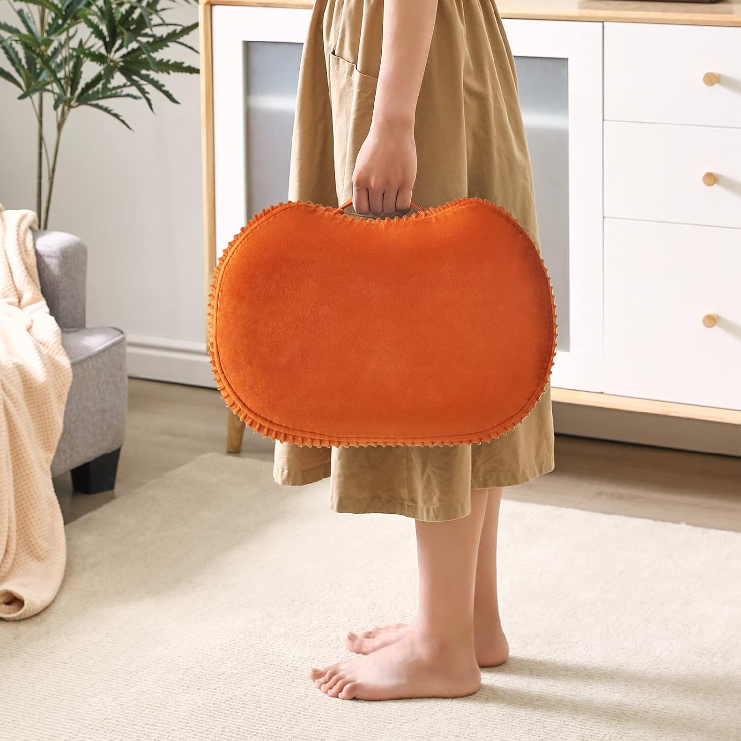 家庭用の小さなスツール、シンプルな靴交換用スツール、リビングルームのソファ用フットスツール、コーヒーテーブル、小さなスツール、ソフトパックの小さな椅子、小さなスツール、リビング/玄関/寝室適用 - Yolerhome