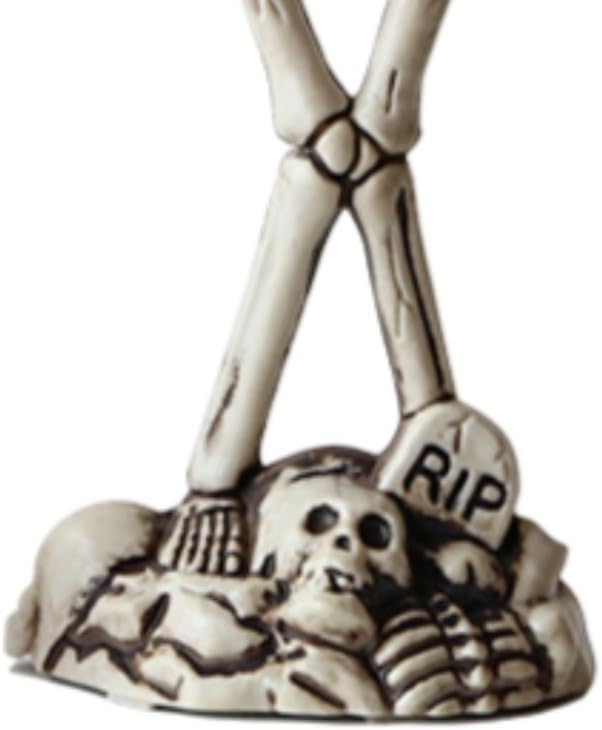 ハロウィン スケルトン キャンドルスティック ゴーストフェスティバル ホラー デコレーション 小道具 電子キャンドルライト パンプキ - Yolerhome