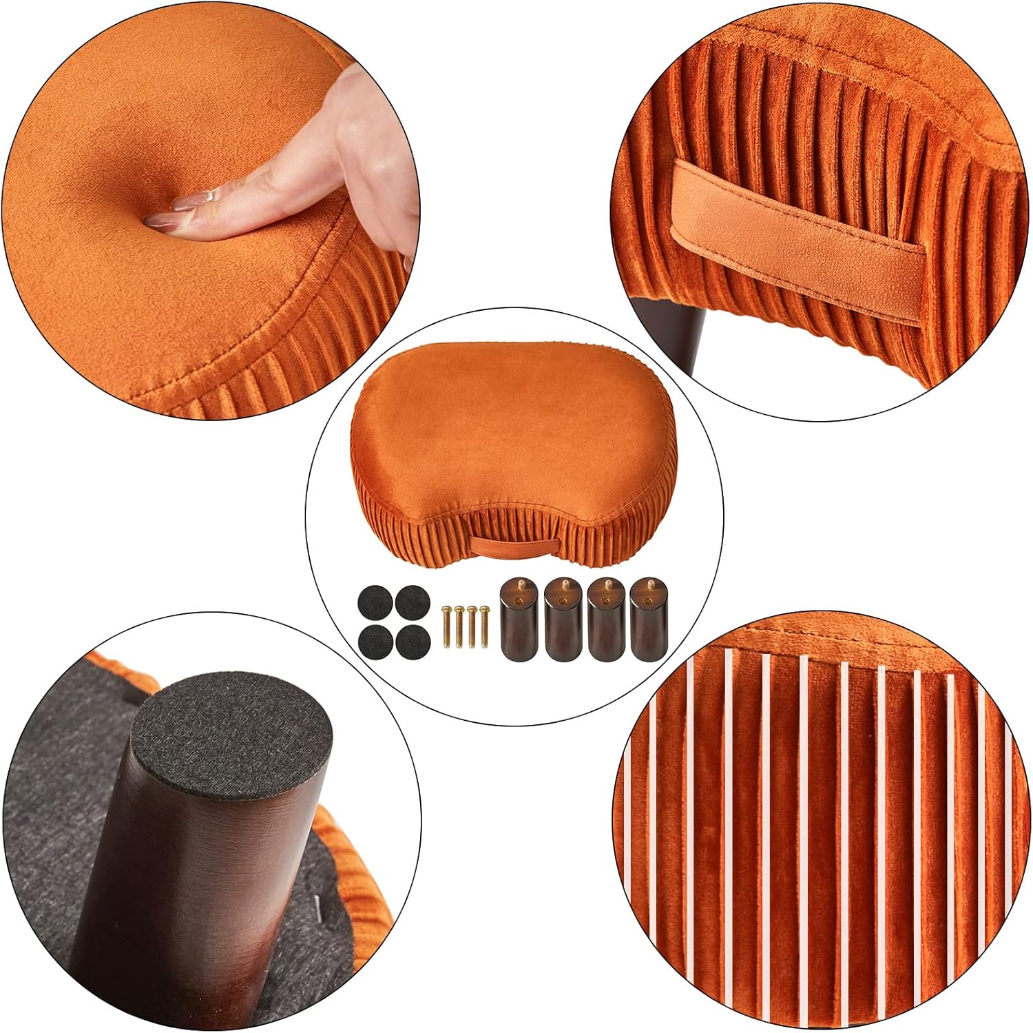 家庭用の小さなスツール、シンプルな靴交換用スツール、リビングルームのソファ用フットスツール、コーヒーテーブル、小さなスツール、ソフトパックの小さな椅子、小さなスツール、リビング/玄関/寝室適用 - Yolerhome