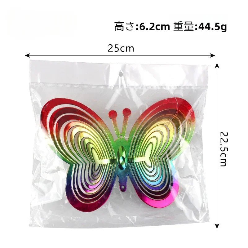 ガーデンウィンドスピナー鳩よけグッズ鳥避けグッズベランダ鳥よけグッズアウトドア野菜芝生鳥避けグッズベランダ防鳥園芸用品カラス対策吊り下げ式キラキラブルーちょう型 - Yolerhome