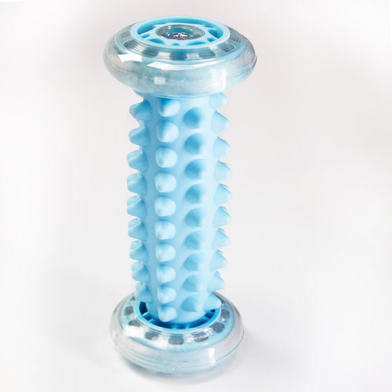 足裏 マッサージ フットローラー 足つぼマッサージローラー コロコロ 自宅ケア 足元リフレッシュ (スカイブルー) - Yolerhome