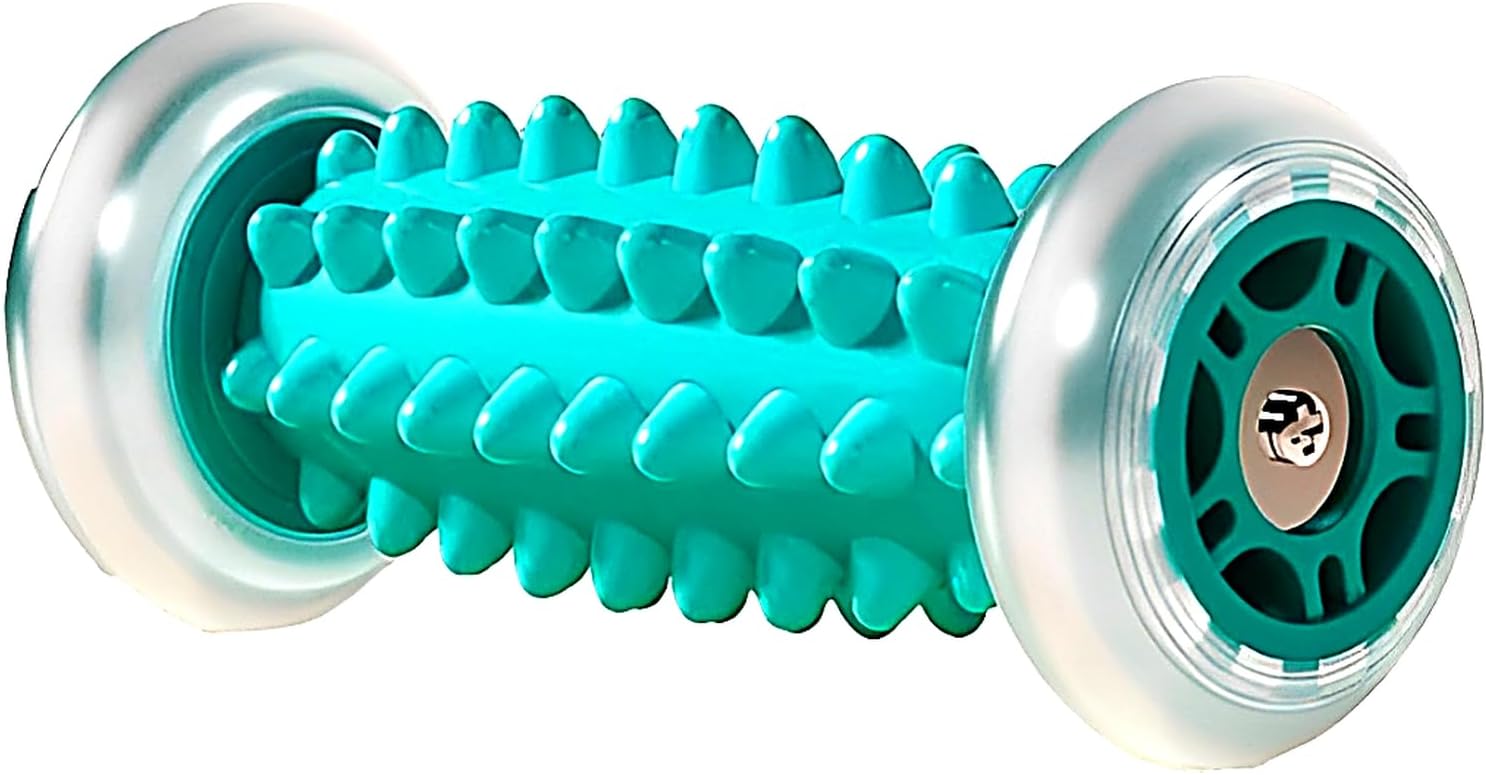 足裏 マッサージ フットローラー 足つぼマッサージローラー コロコロ 自宅ケア 足元リフレッシュ (スカイブルー) - Yolerhome