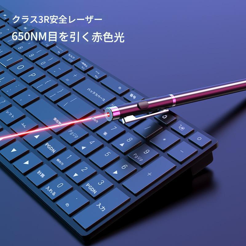 レーザーポインター 緑 グリーンレーザーポインター シルバーモデル 緑レーザー 国内規格PSC認証品 RB - 18G プレゼンテーション ブラックモデル - Yolerhome