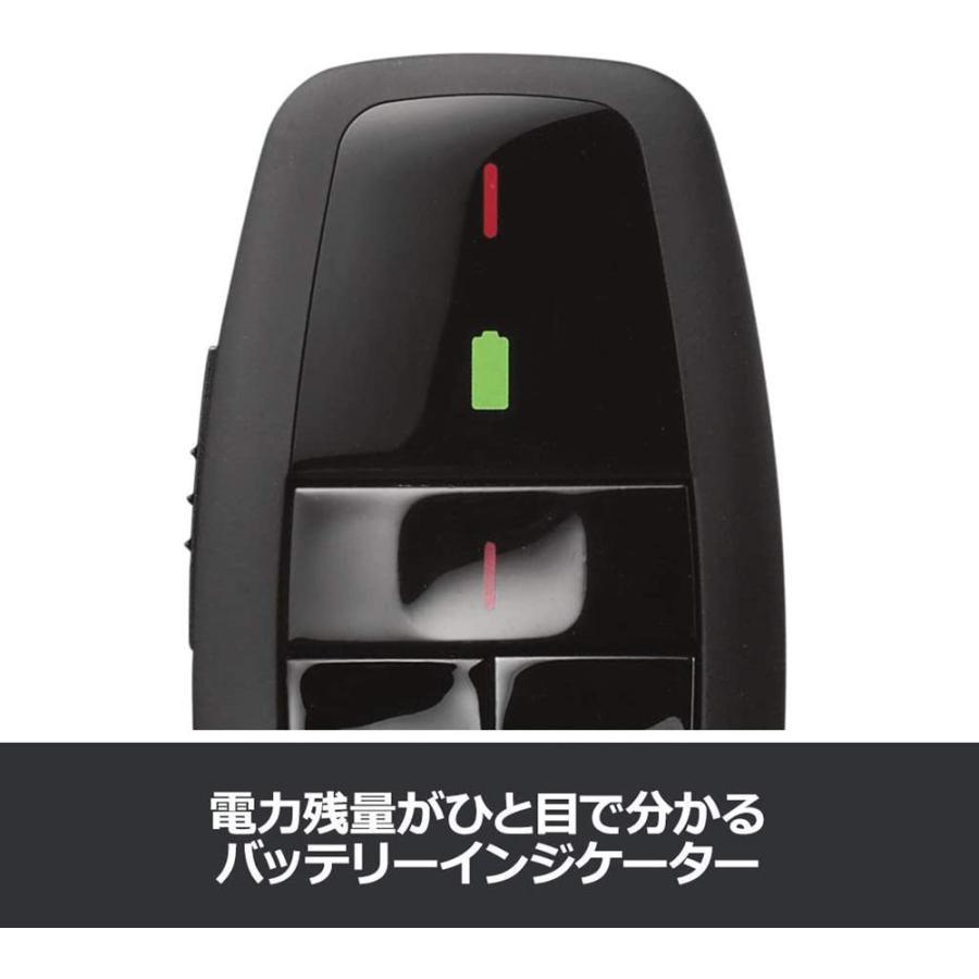 ポインター ロジクール R400f ブラック 赤色 レーザー プレゼン ワイヤレス 無線 レーザーポインター プレゼンター USB R400 正規品 - Yolerhome