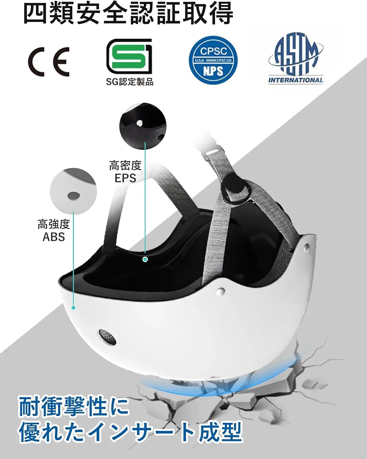 自転車 ヘルメット 子供用 SG規格 四類安全認证取得 耐衝撃 頭部保護 軽量 調節可能ベルト ムレにくい サイクリング 通学 スケボー 小学生 中学生 高校生 CE認定品 CPSC規格品 ASTM基準品 - Yolerhome