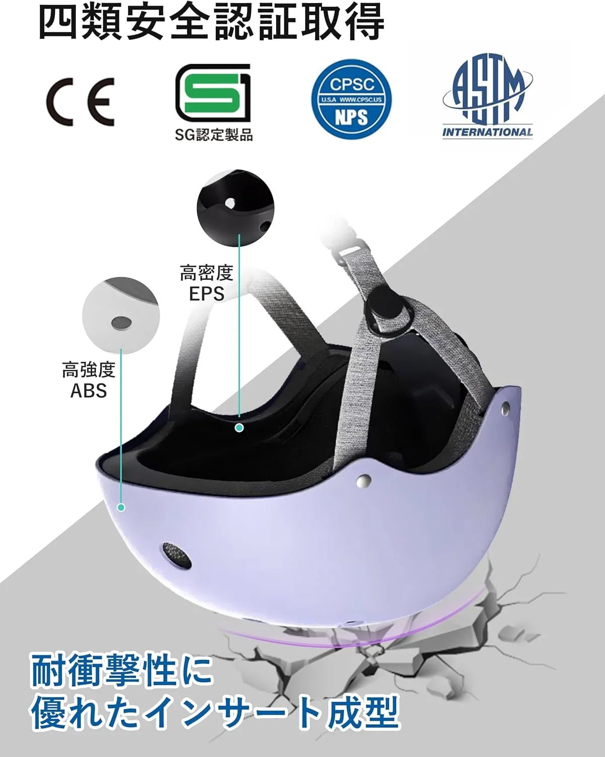 自転車 ヘルメット 子供用 SG規格 四類安全認证取得 耐衝撃 頭部保護 軽量 調節可能ベルト ムレにくい サイクリング 通学 スケボー 小学生 中学生 高校生 CE認定品 CPSC規格品 ASTM基準品 - Yolerhome